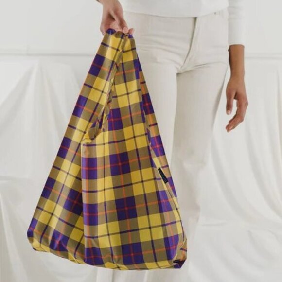 NWT Standard Baggu - Yellow Tartan - Picture 1 of 3